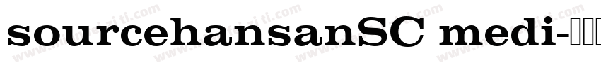 sourcehansanSC medi字体转换